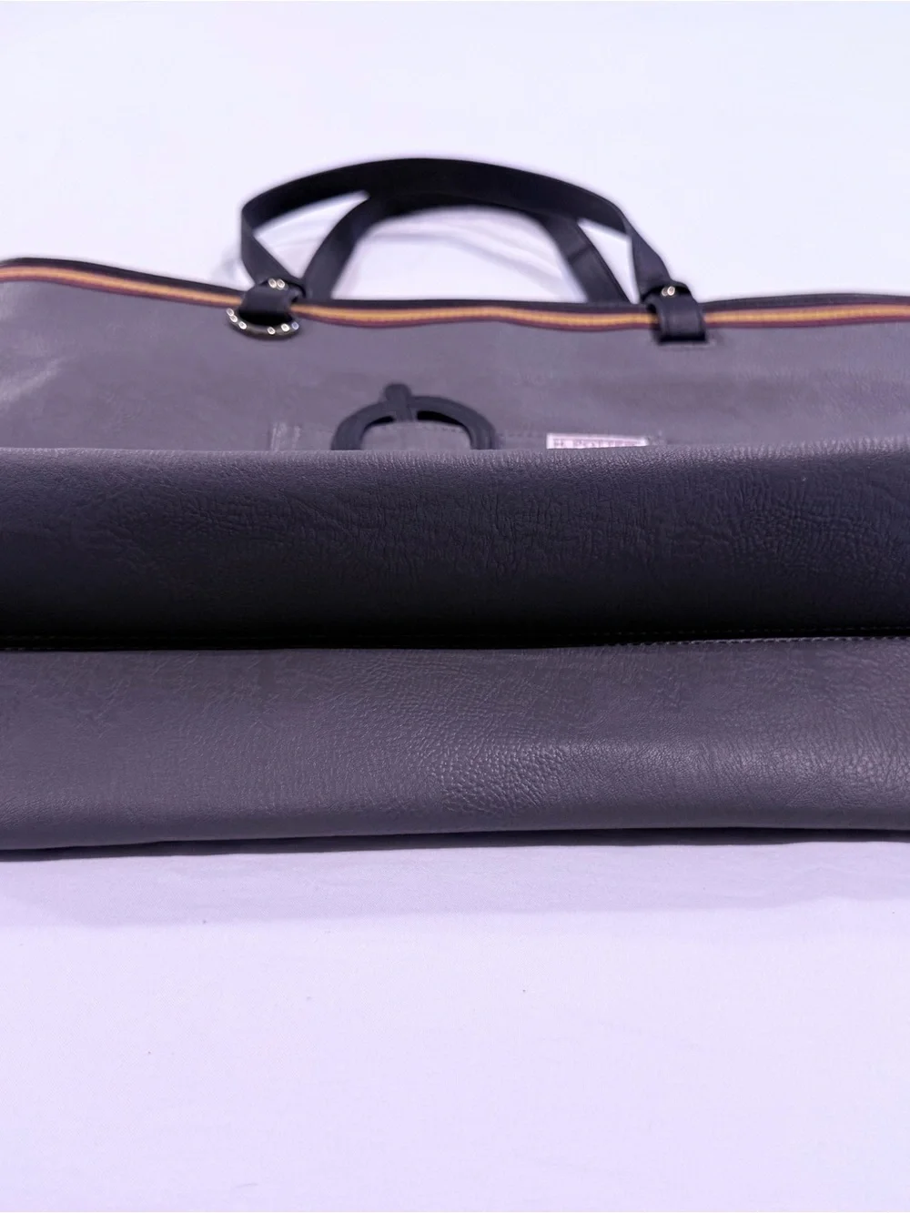 Loungefly Harry Potter Gray Tote Bag Purse Gryffindor Glasses Faux Leather Lined
